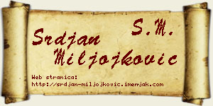 Srđan Miljojković vizit kartica